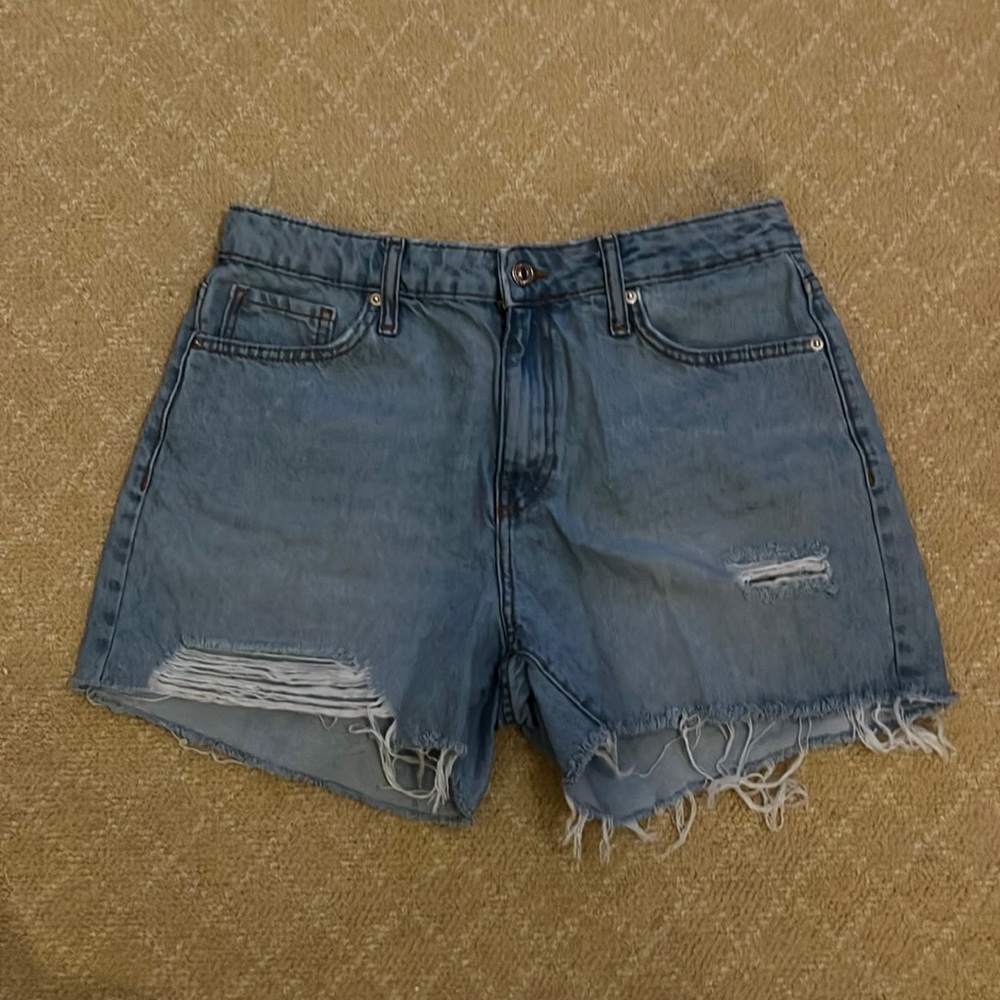 Blue jean shorts